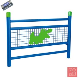 Tanca de protecció especial escoles model Línia amb reixa 